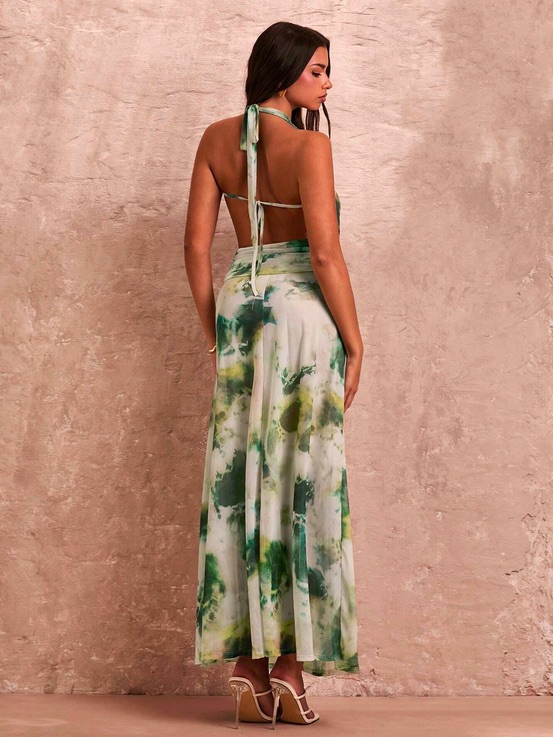 Robe-Dos-Nu-Sexy-Vert-Tie-Dye-avec-Col-V-Profond-et-Nœud-5.jpg
