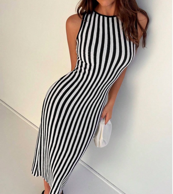 Robe-Longue-Moulante-à-Motif-Tricoté-pour-Femme-2.jpg