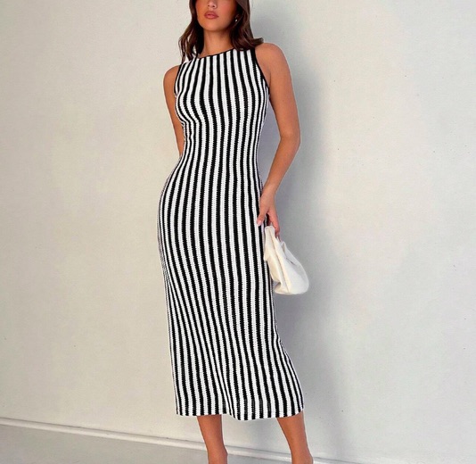 Robe-Longue-Moulante-à-Motif-Tricoté-pour-Femme-4.jpg