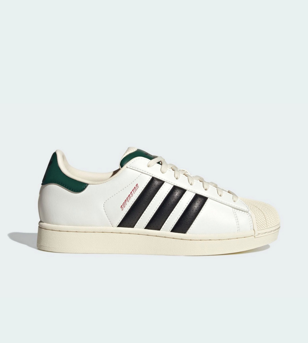 chaussure adidas superstar II blanc et vert