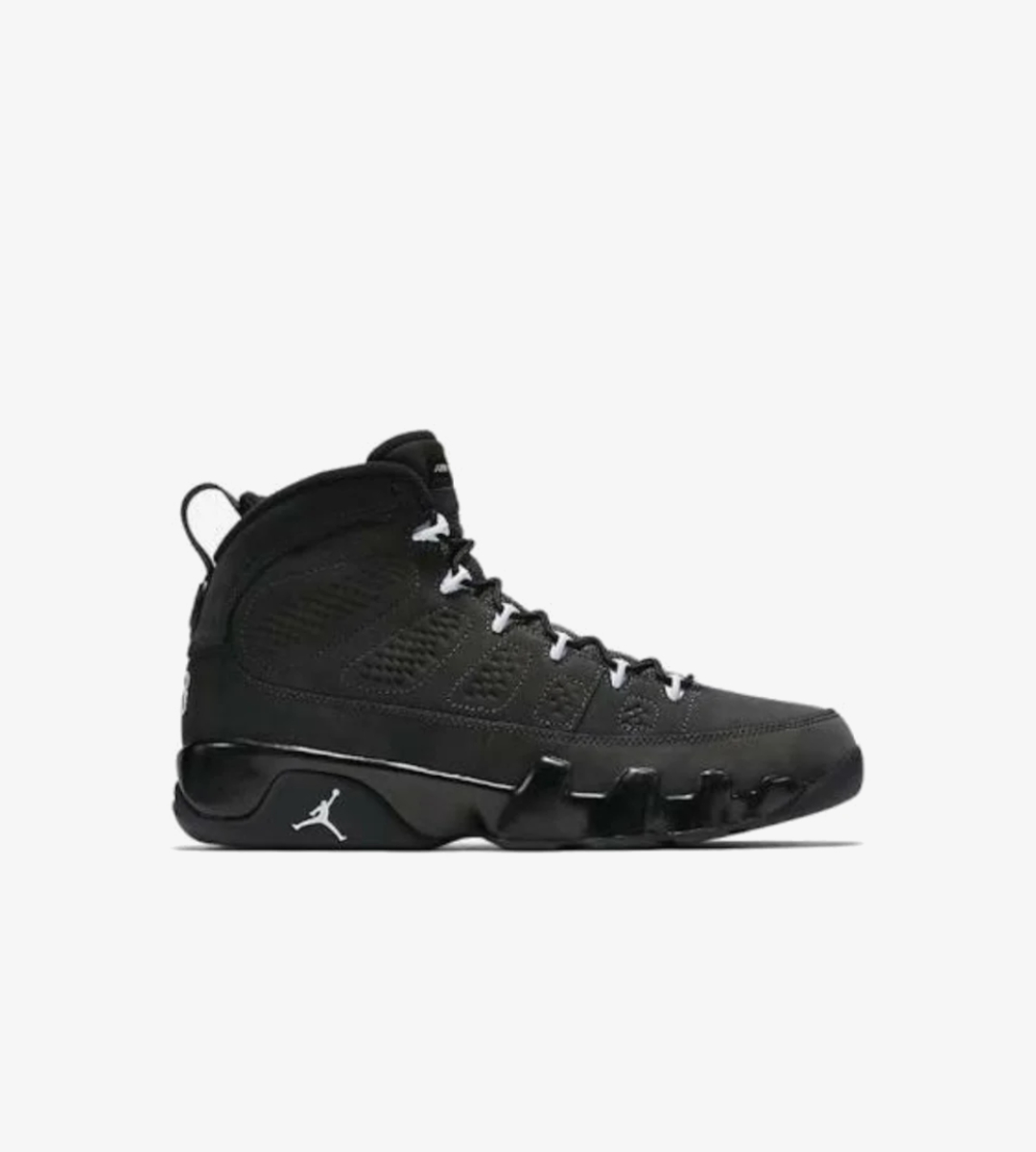 chaussure air jordan 9 retro ix anthracite unicolore noir