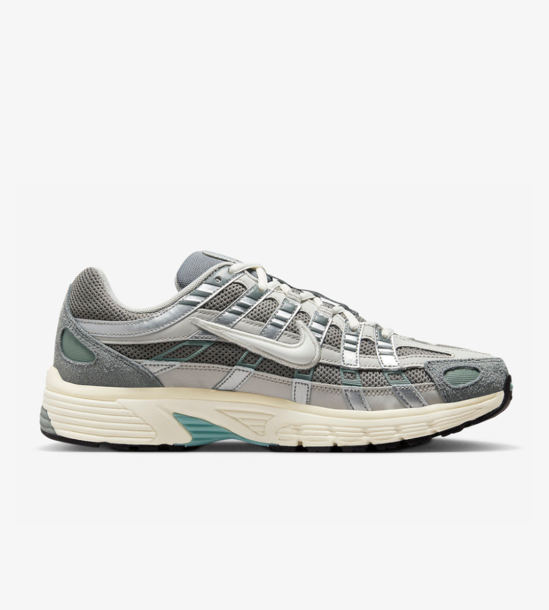 chaussure nike P-6000 blanc gris et vert