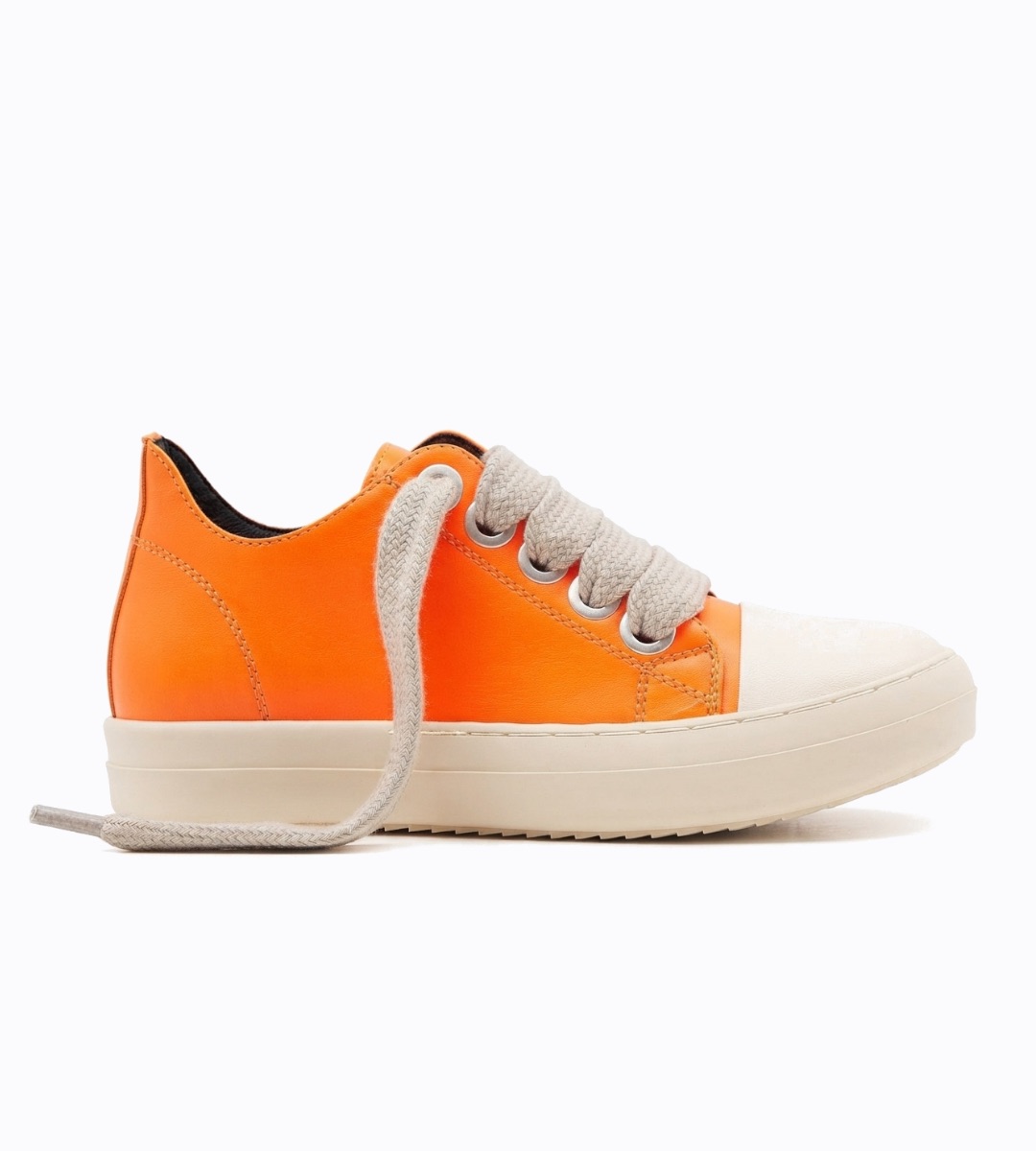 Chaussure Rick Owens Jumbo Lace Orange et Blanche