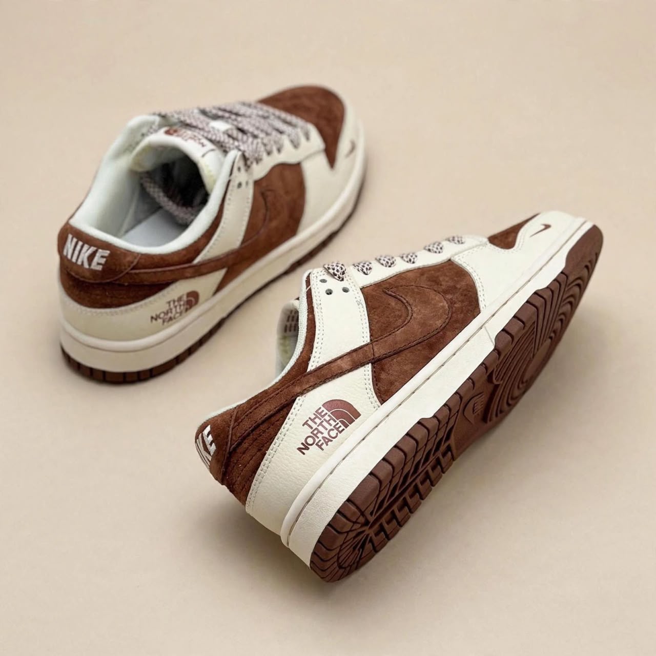 chaussures-nike-dunk-low-x-the-north-face-en-daim-marron-et-beige-5.jpeg