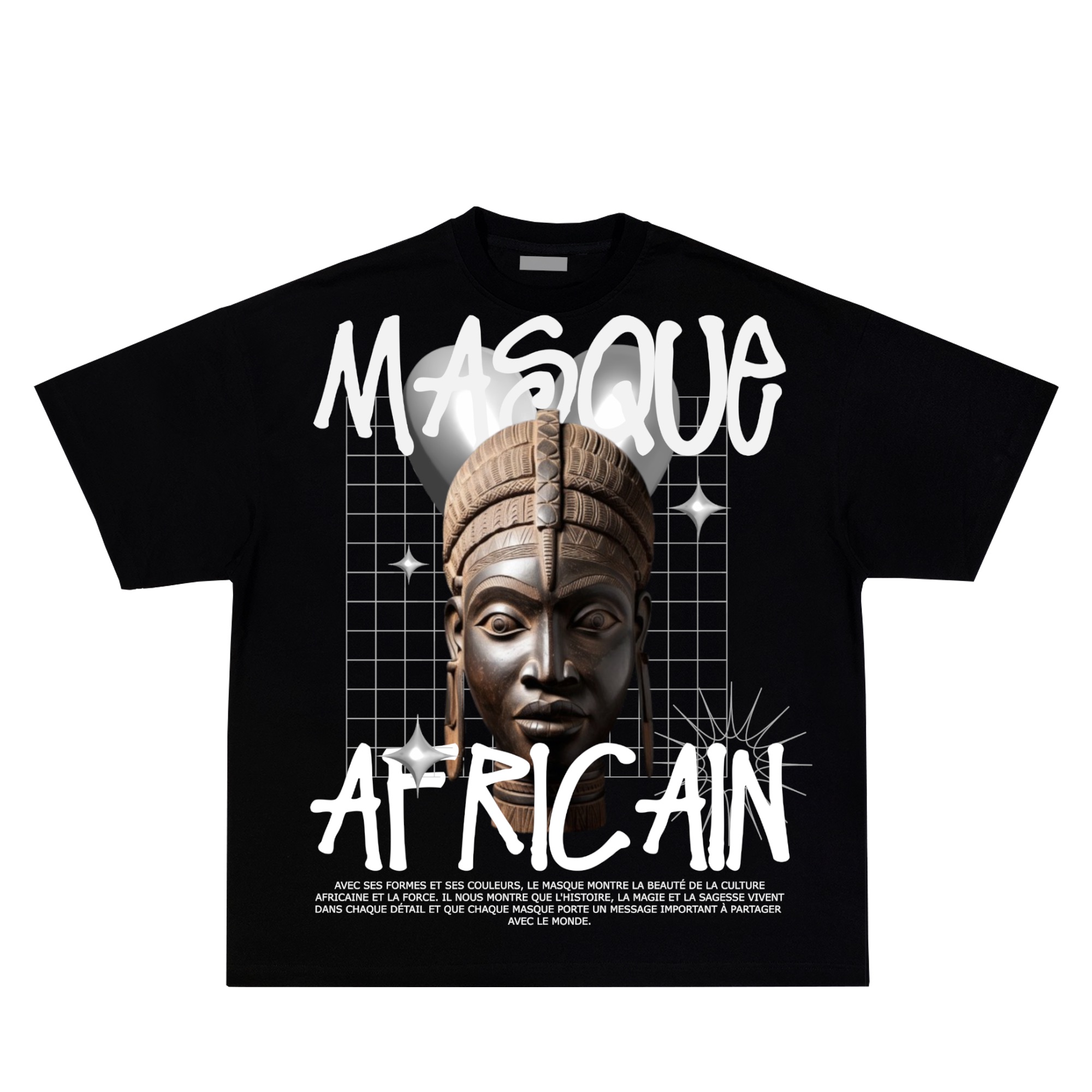 T-shirt Masque Africain
