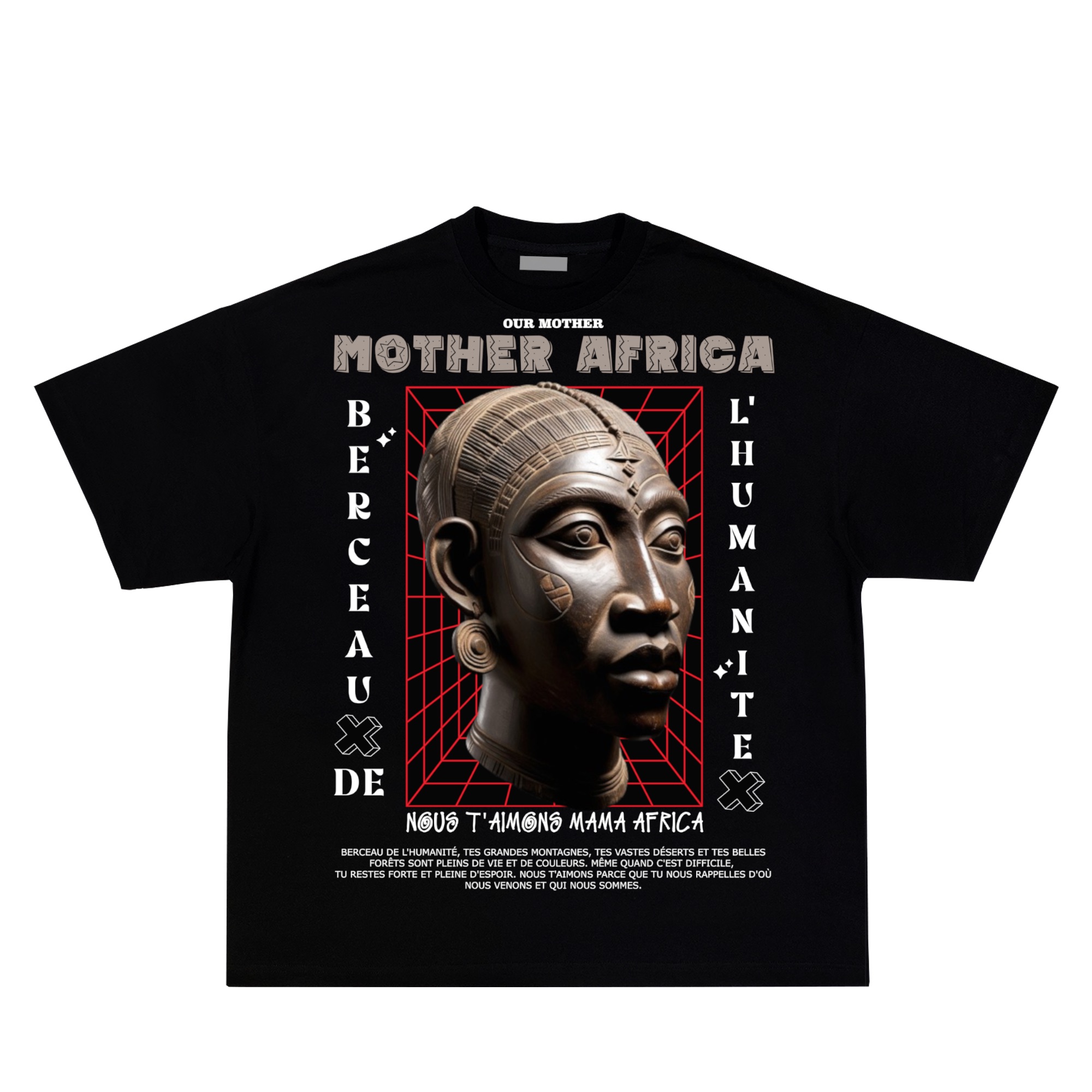 T-shirt Mother Africa Masque Authentique